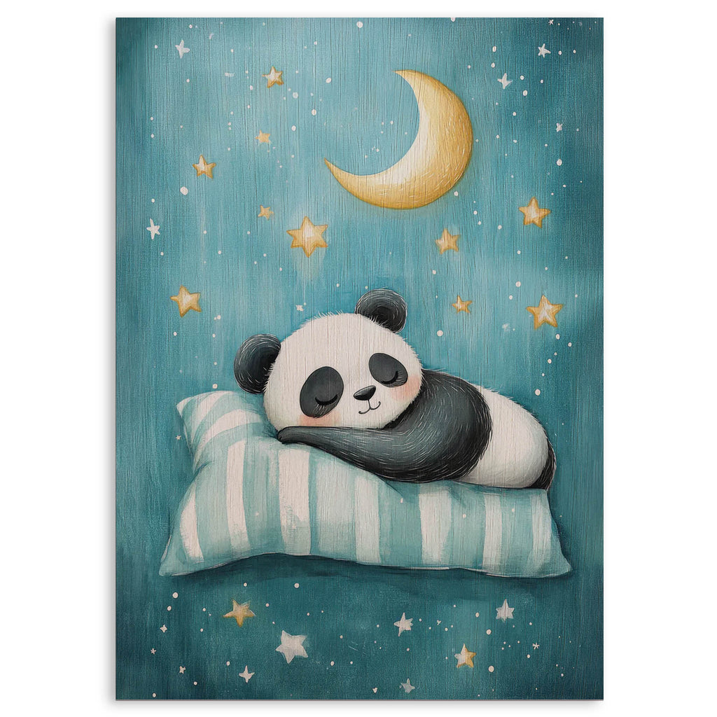 Sleeping Panda Wood Print by OnWood Australia