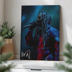 Slipknot Corey Taylor Wood Print by OnWood Australia