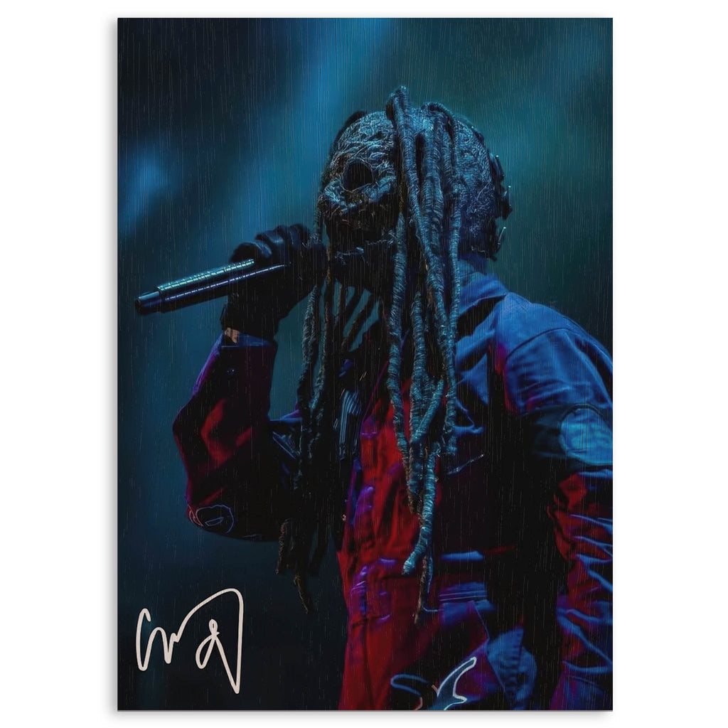 Slipknot Corey Taylor Wood Print by OnWood Australia
