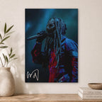 Slipknot Corey Taylor Wood Print by OnWood Australia