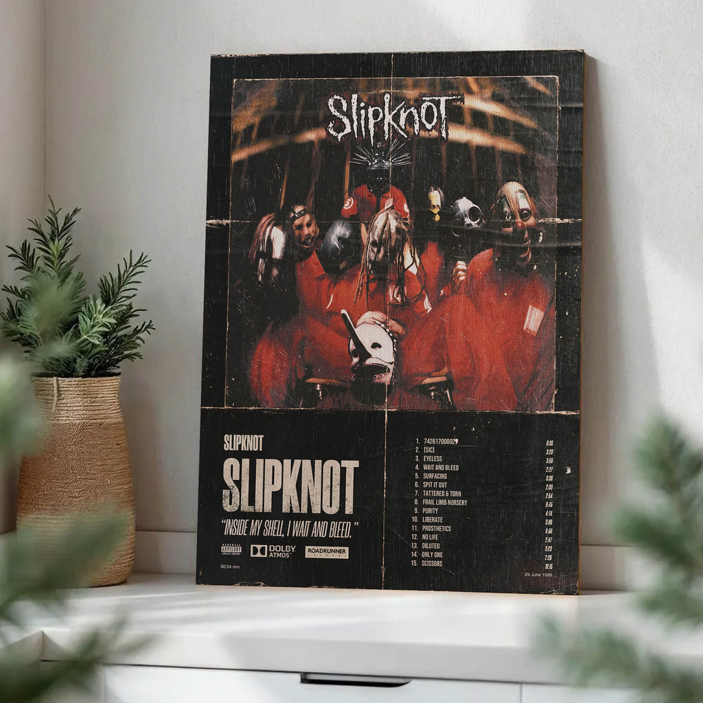 Slipknot Wood Print by OnWood Australia