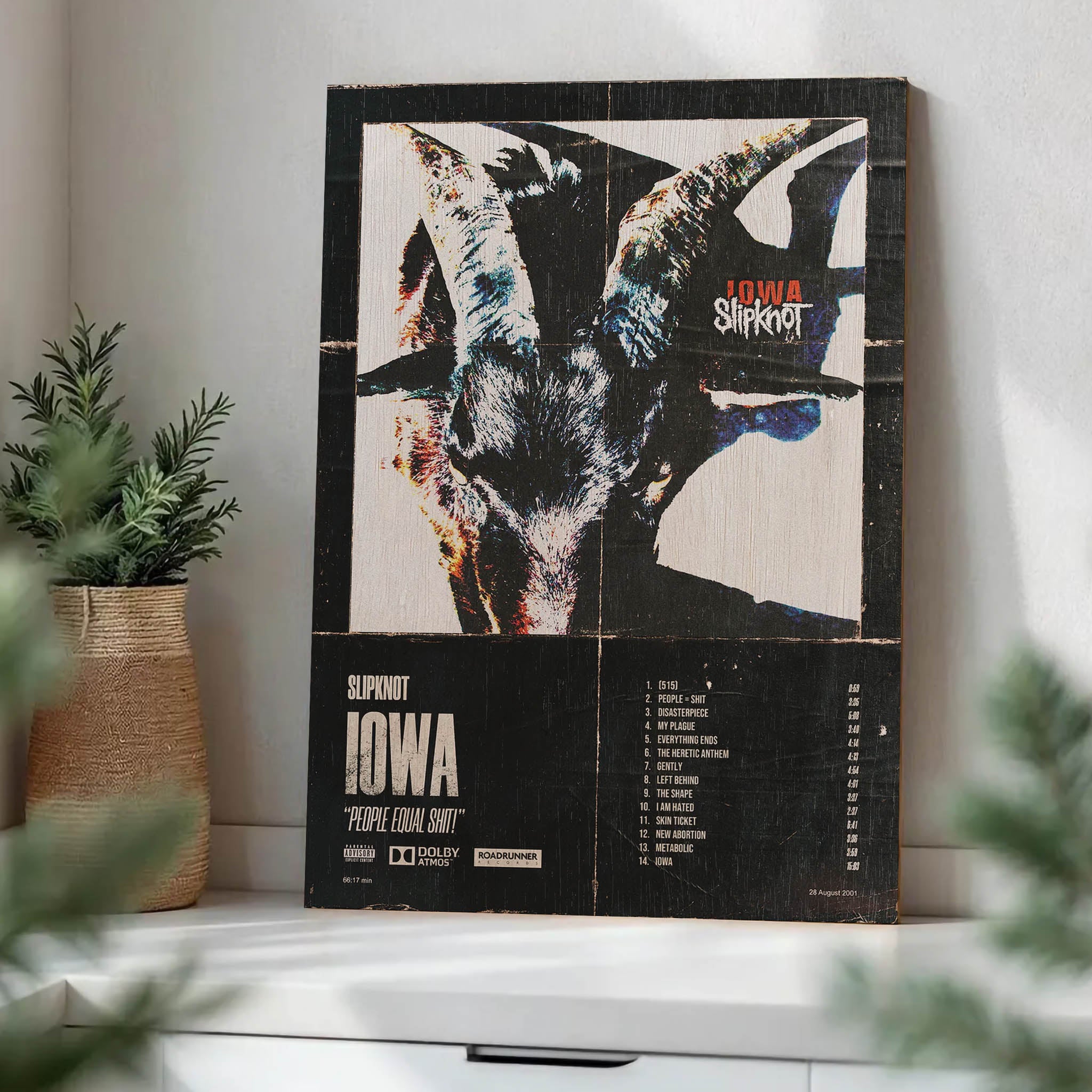Slipknot Wood Print by OnWood Australia
