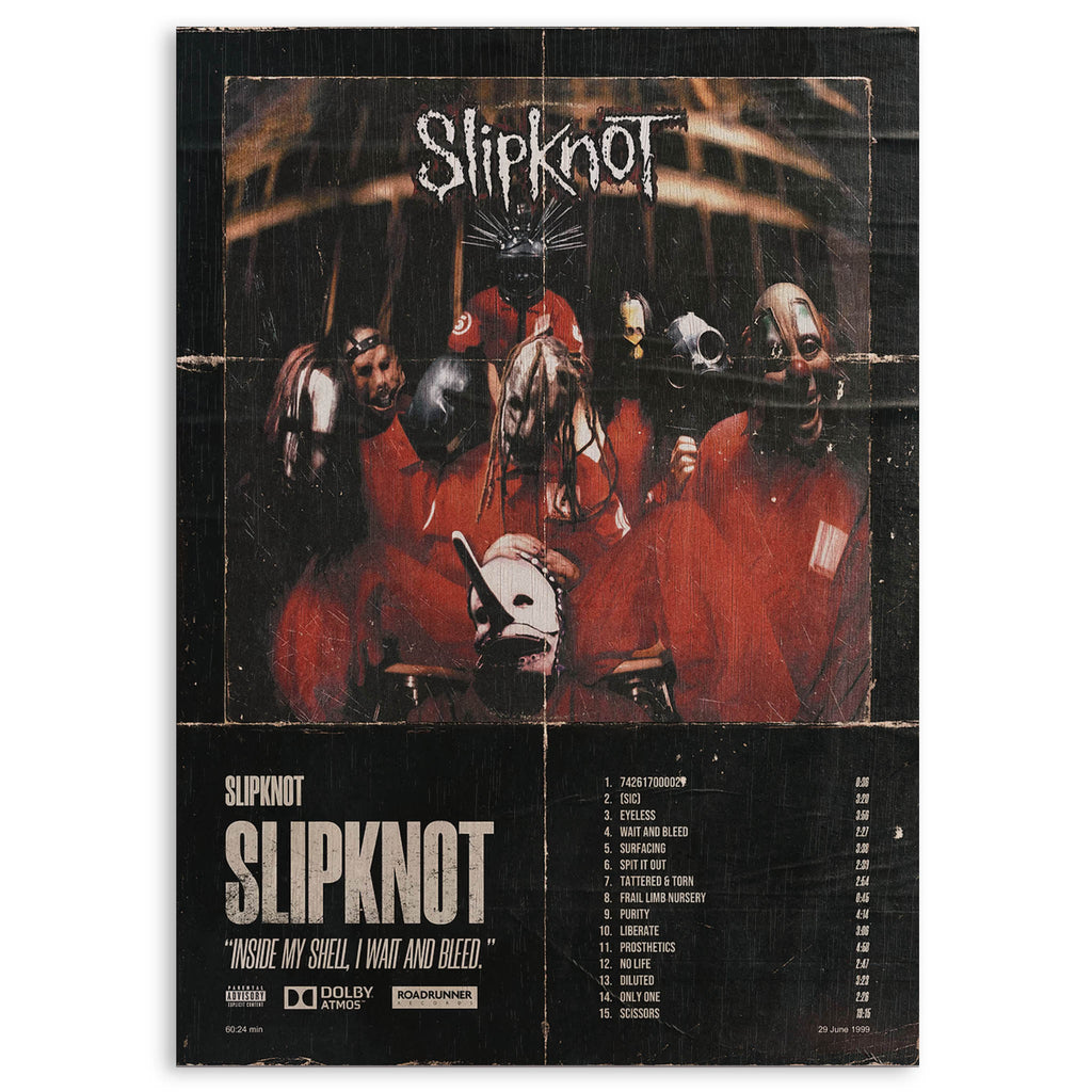 Slipknot Wood Print by OnWood Australia