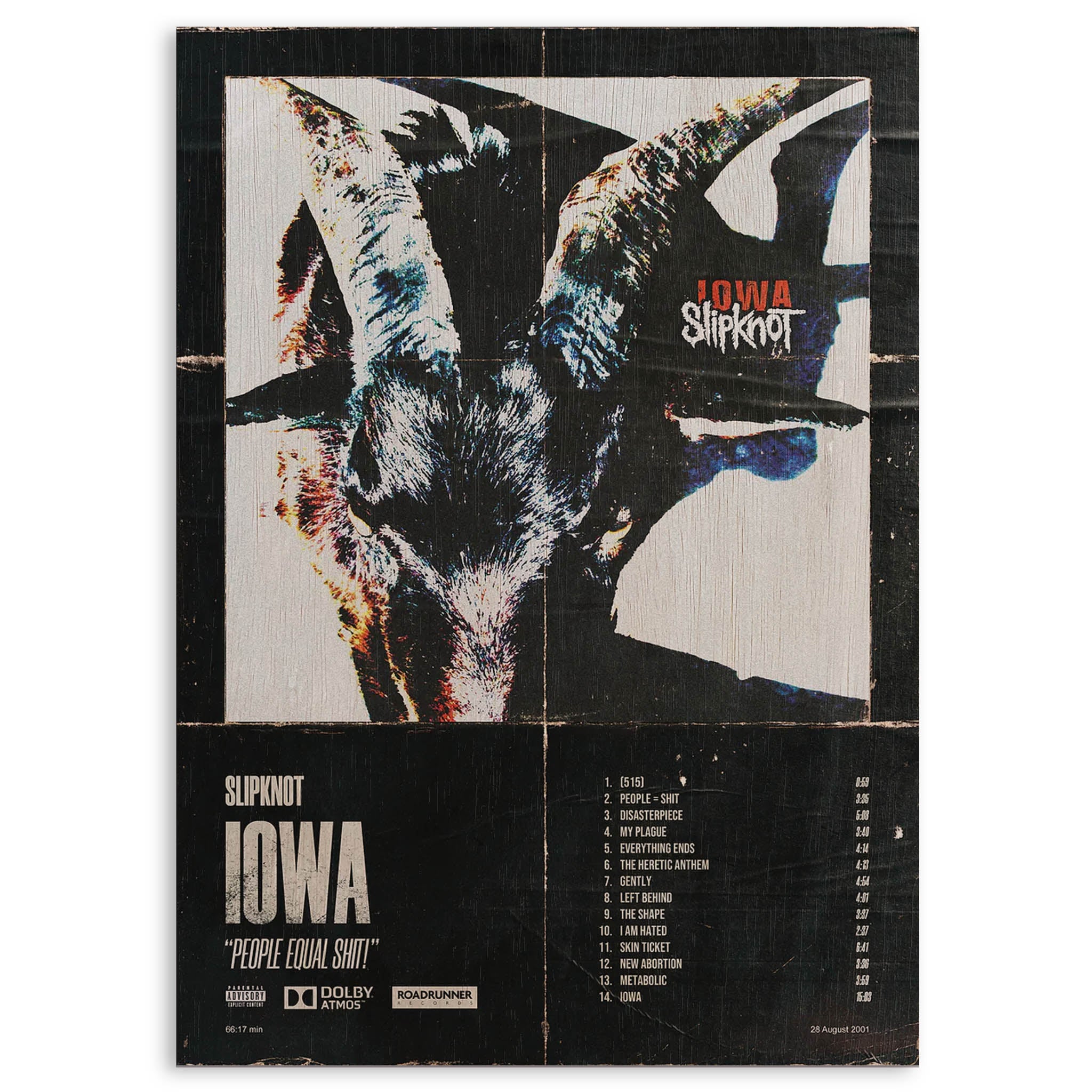Slipknot Wood Print by OnWood Australia