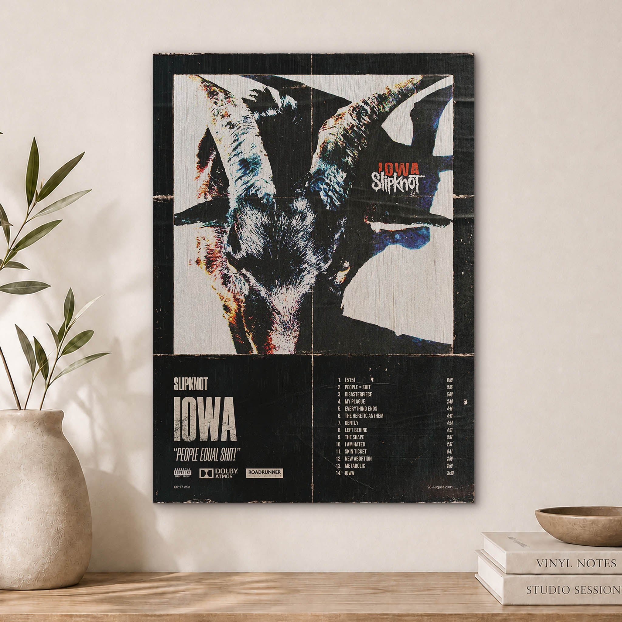 Slipknot Wood Print by OnWood Australia