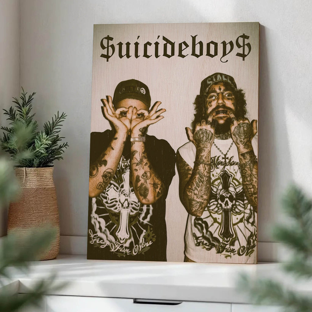 Suicideboys Wood Print by OnWood Australia