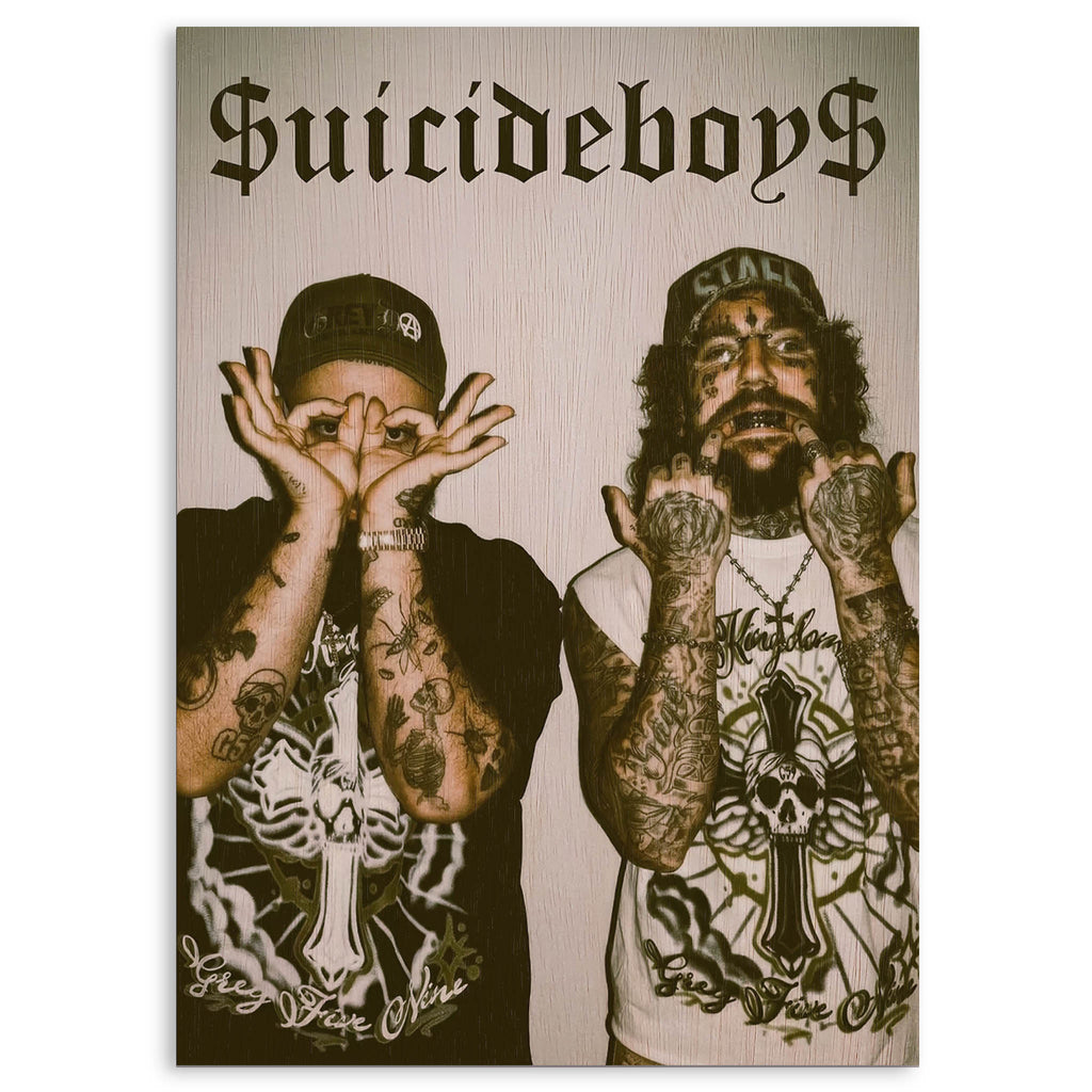 Suicideboys Wood Print by OnWood Australia