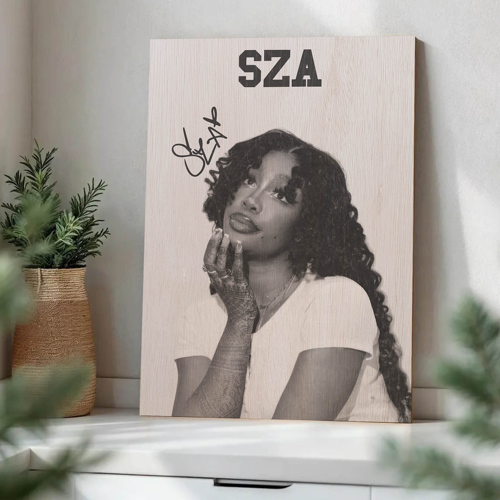 SZA Wood Print by OnWood Australia