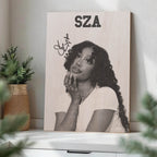 SZA Wood Print by OnWood Australia
