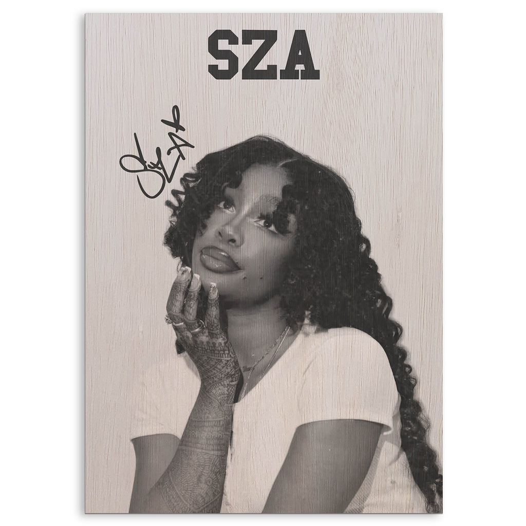 SZA Wood Print by OnWood Australia