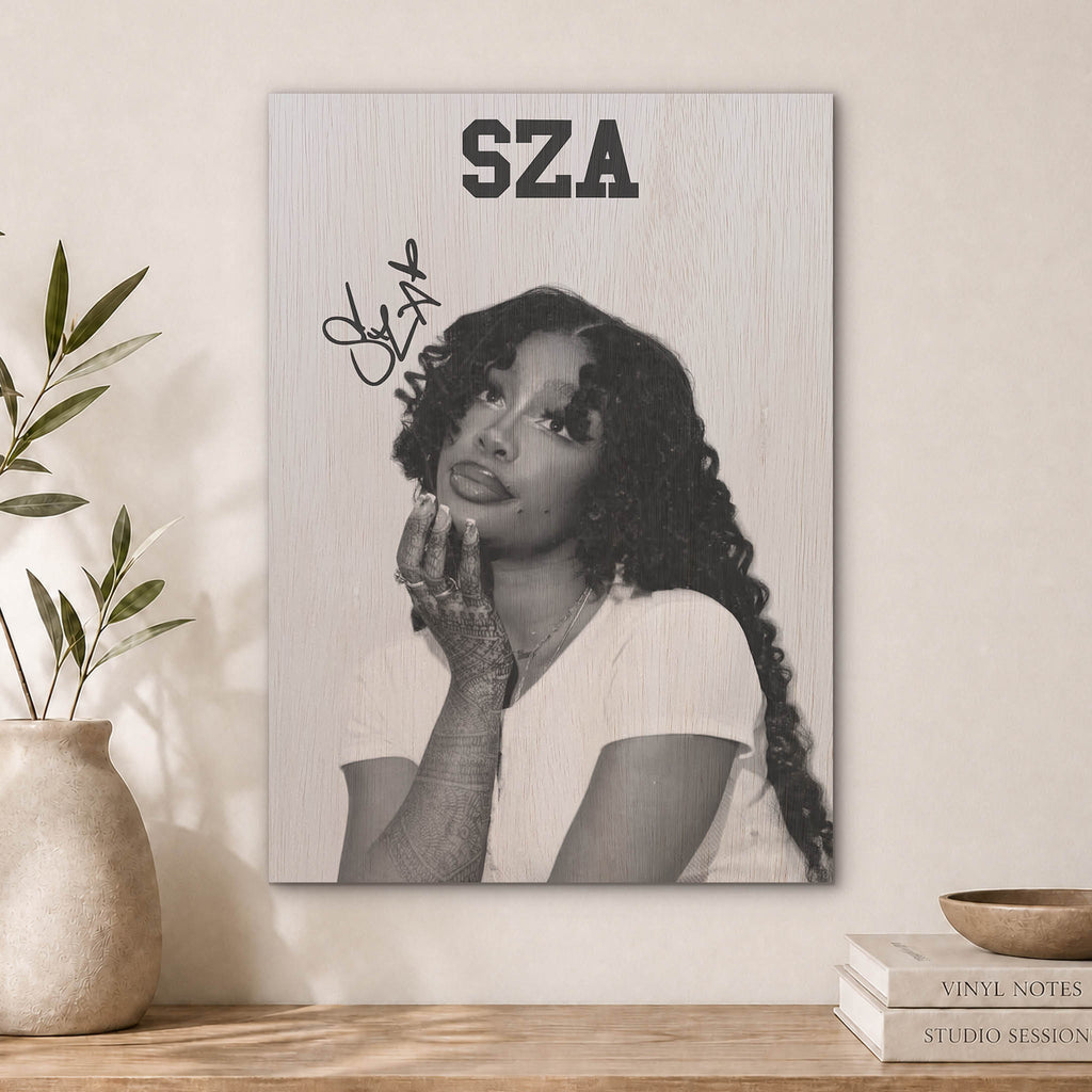 SZA Wood Print by OnWood Australia