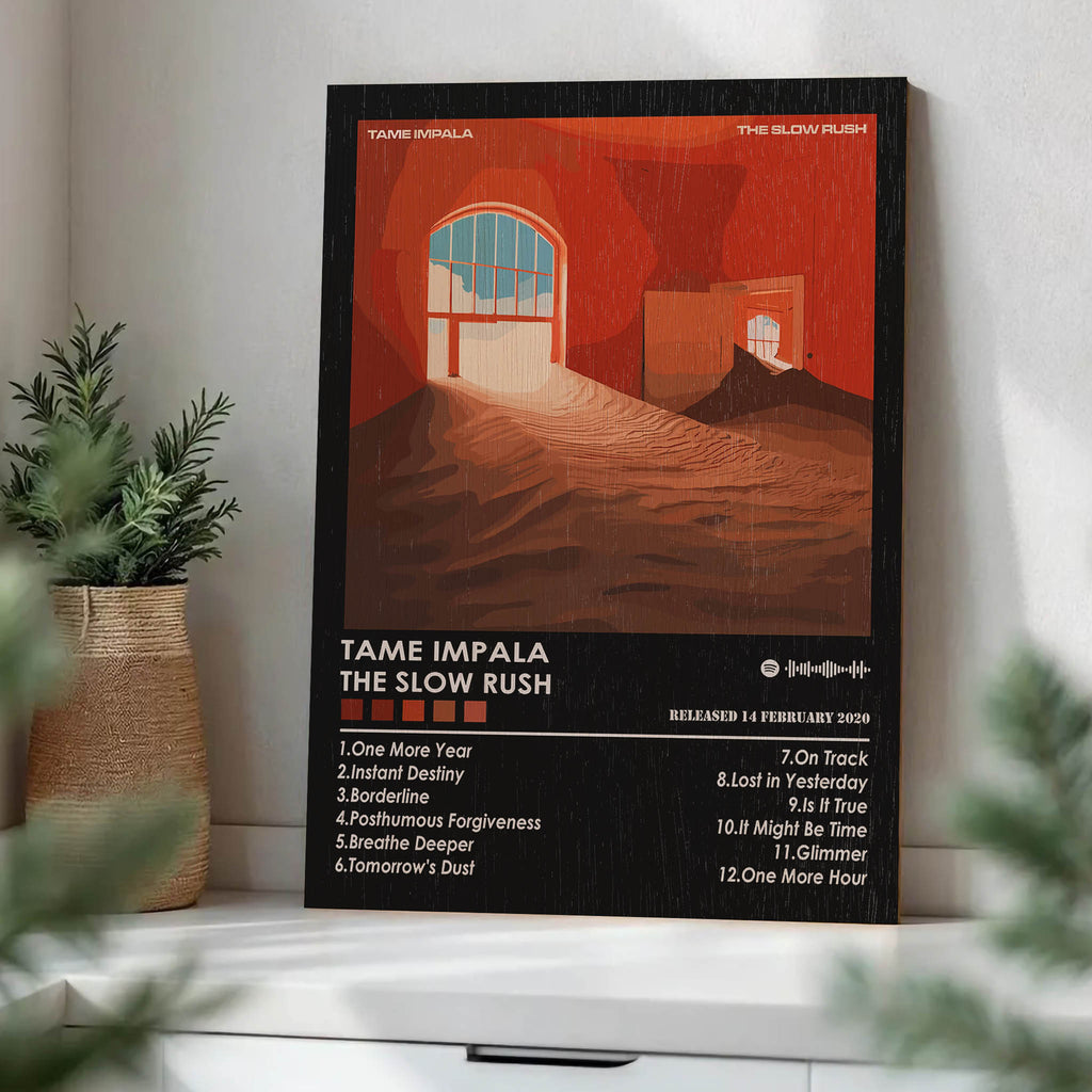 Tame Impala the Slow Rush Wood Print by OnWood Australia
