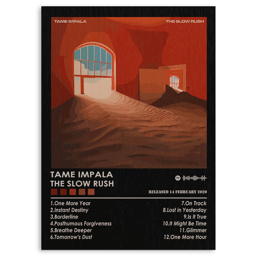Tame Impala the Slow Rush Wood Print by OnWood Australia