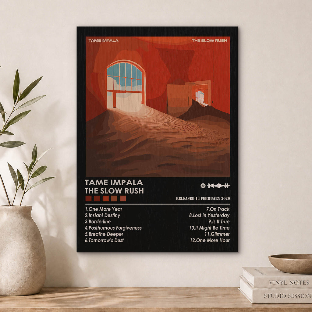 Tame Impala the Slow Rush Wood Print by OnWood Australia