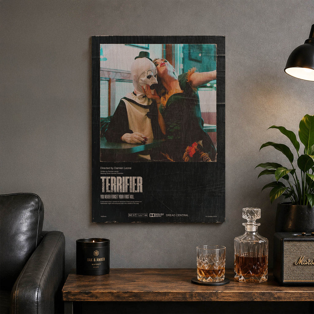 Terrifier Wood Print by OnWood Australia