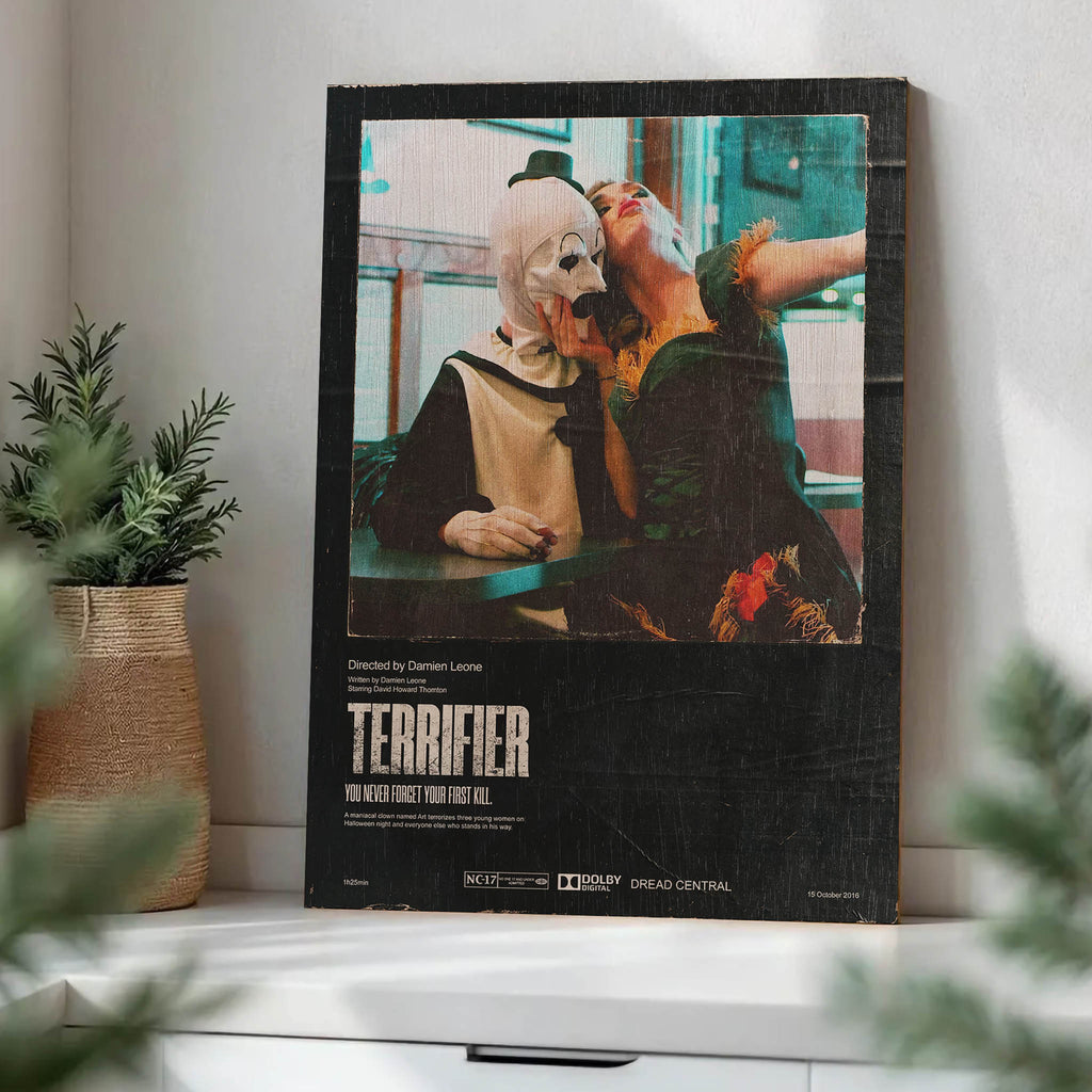 Terrifier Wood Print by OnWood Australia