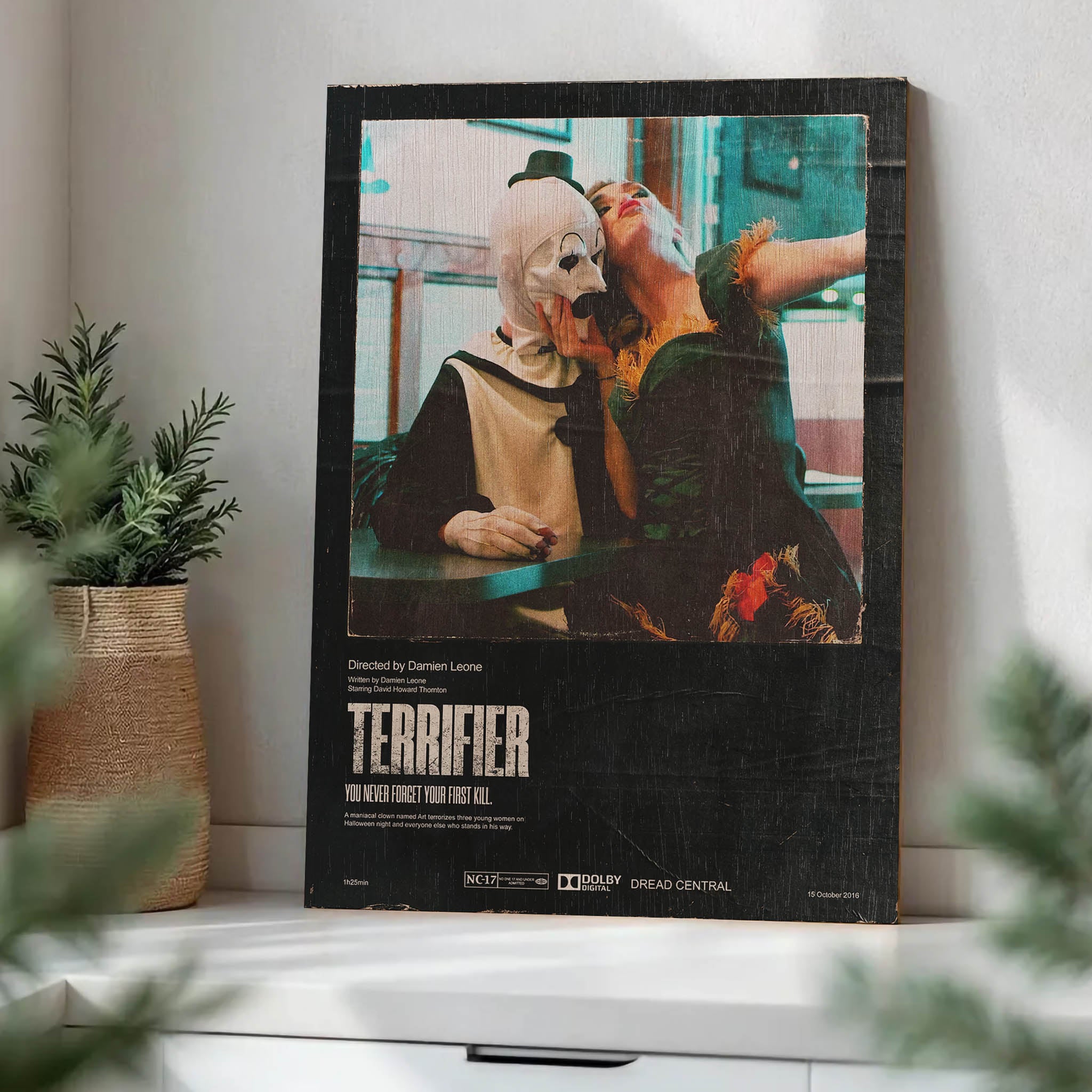 Terrifier Wood Print by OnWood Australia
