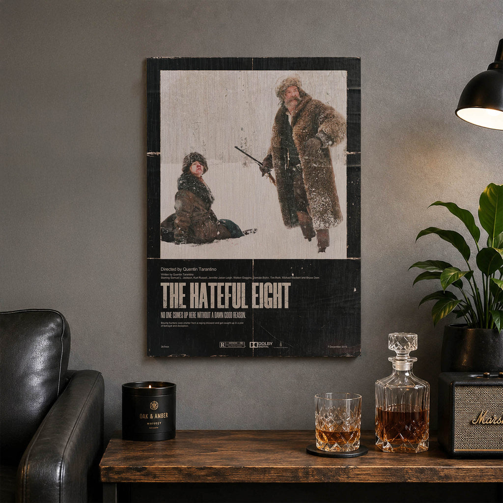 The Hateful Eight Wood Print by OnWood Australia