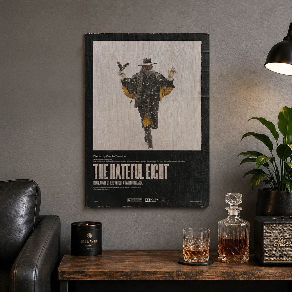 The Hateful Eight Wood Print by OnWood Australia