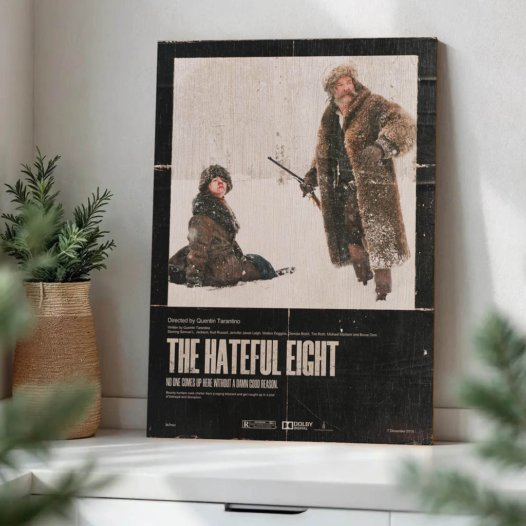 The Hateful Eight Wood Print by OnWood Australia