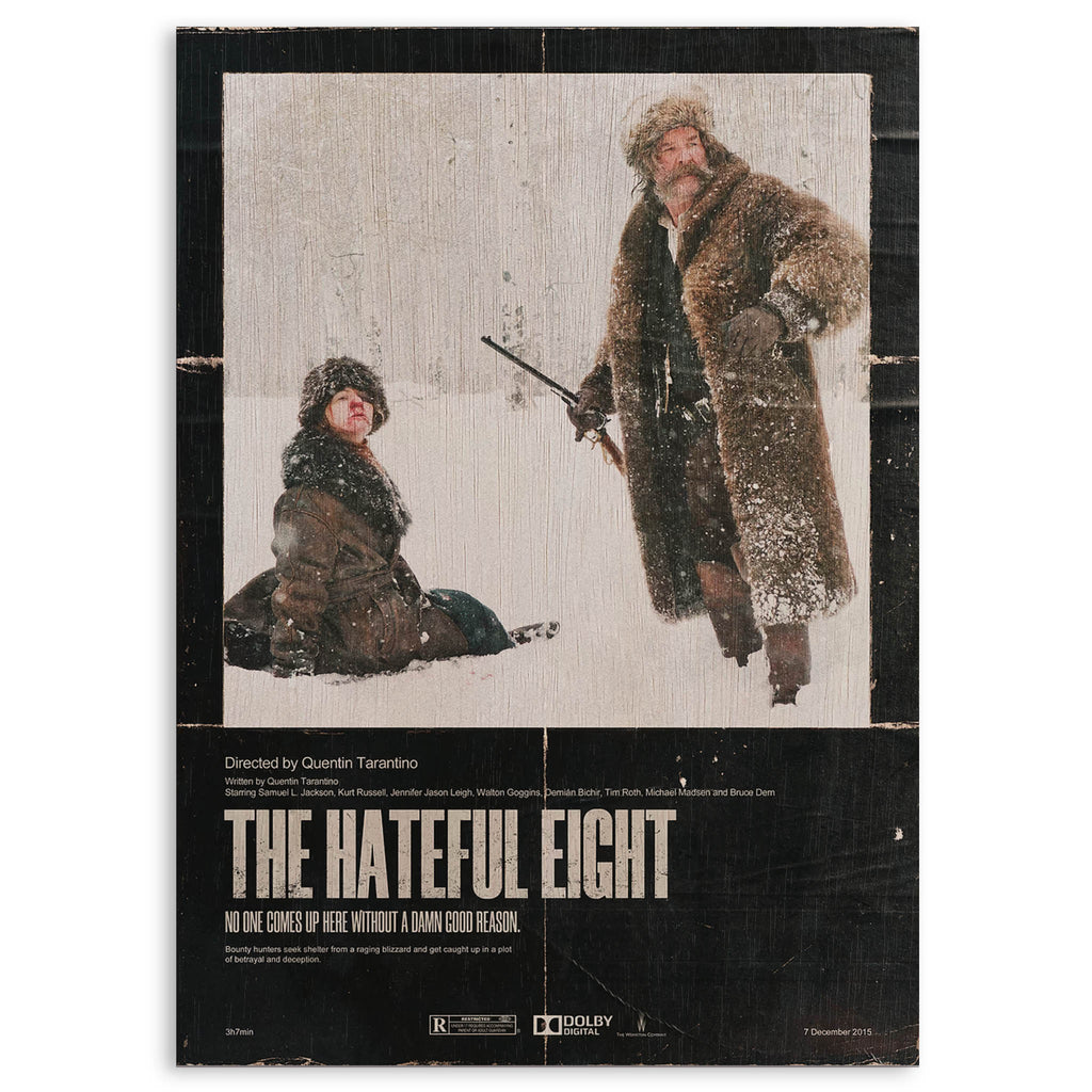 The Hateful Eight Wood Print by OnWood Australia