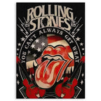 The Rolling Stones Wood Print by OnWood Australia