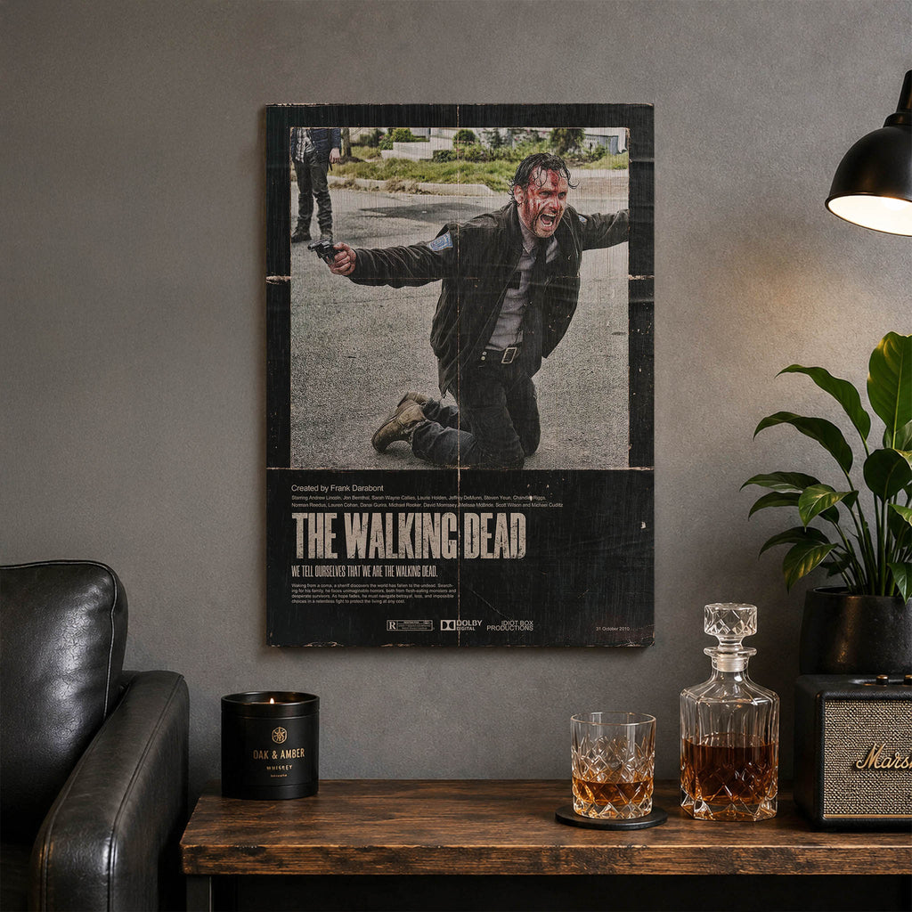 The Walking Dead Wood Print by OnWood Australia