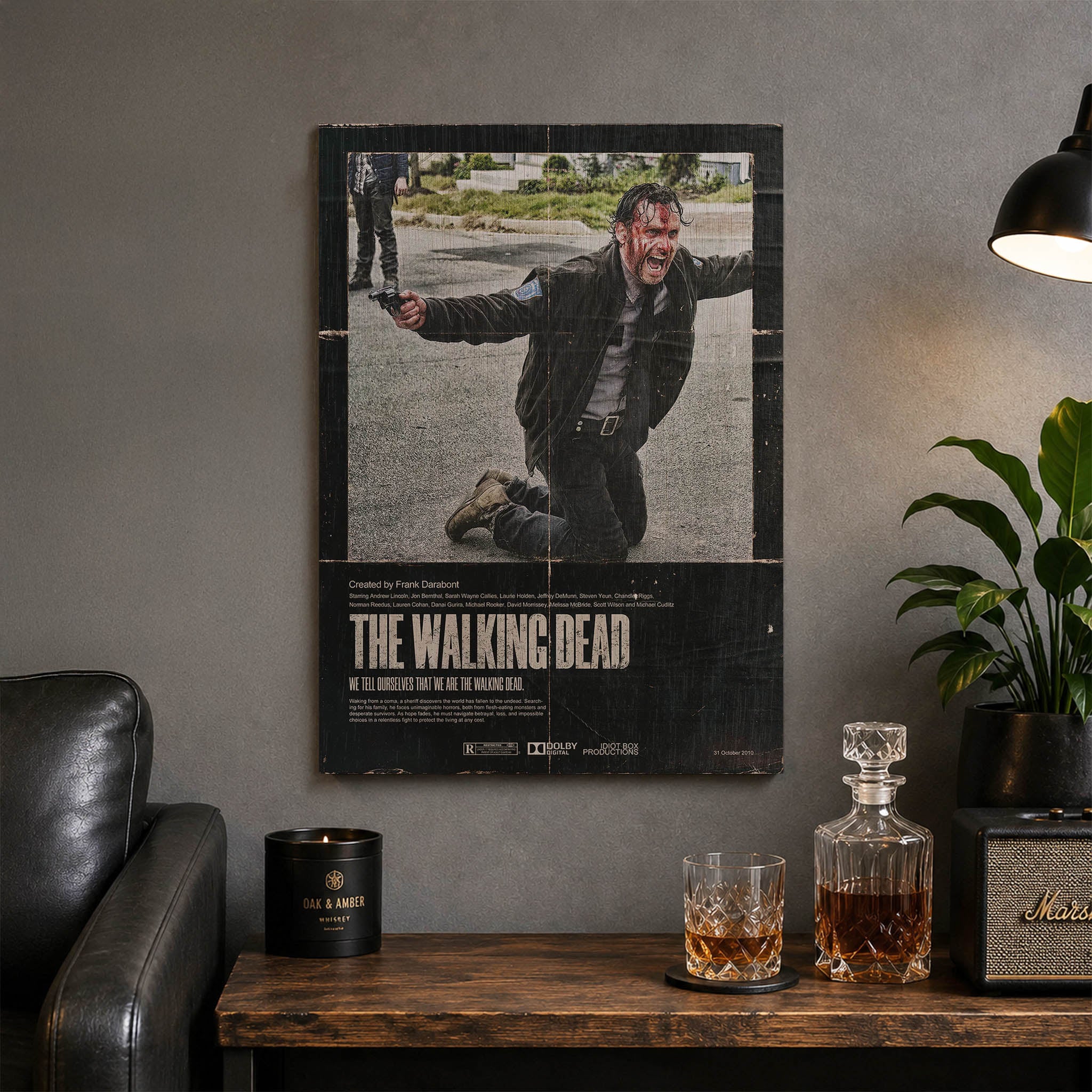 The Walking Dead Wood Print by OnWood Australia