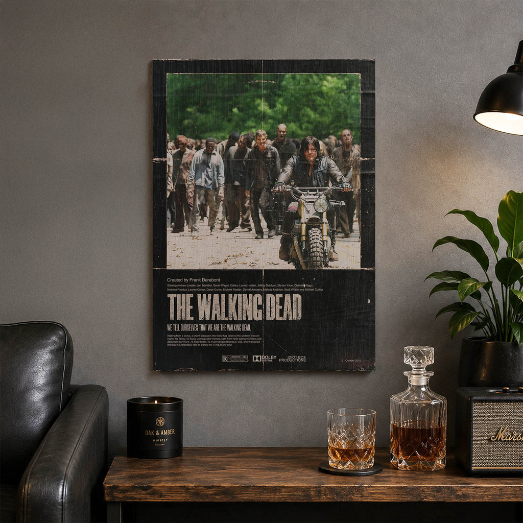 The Walking Dead Wood Print by OnWood Australia