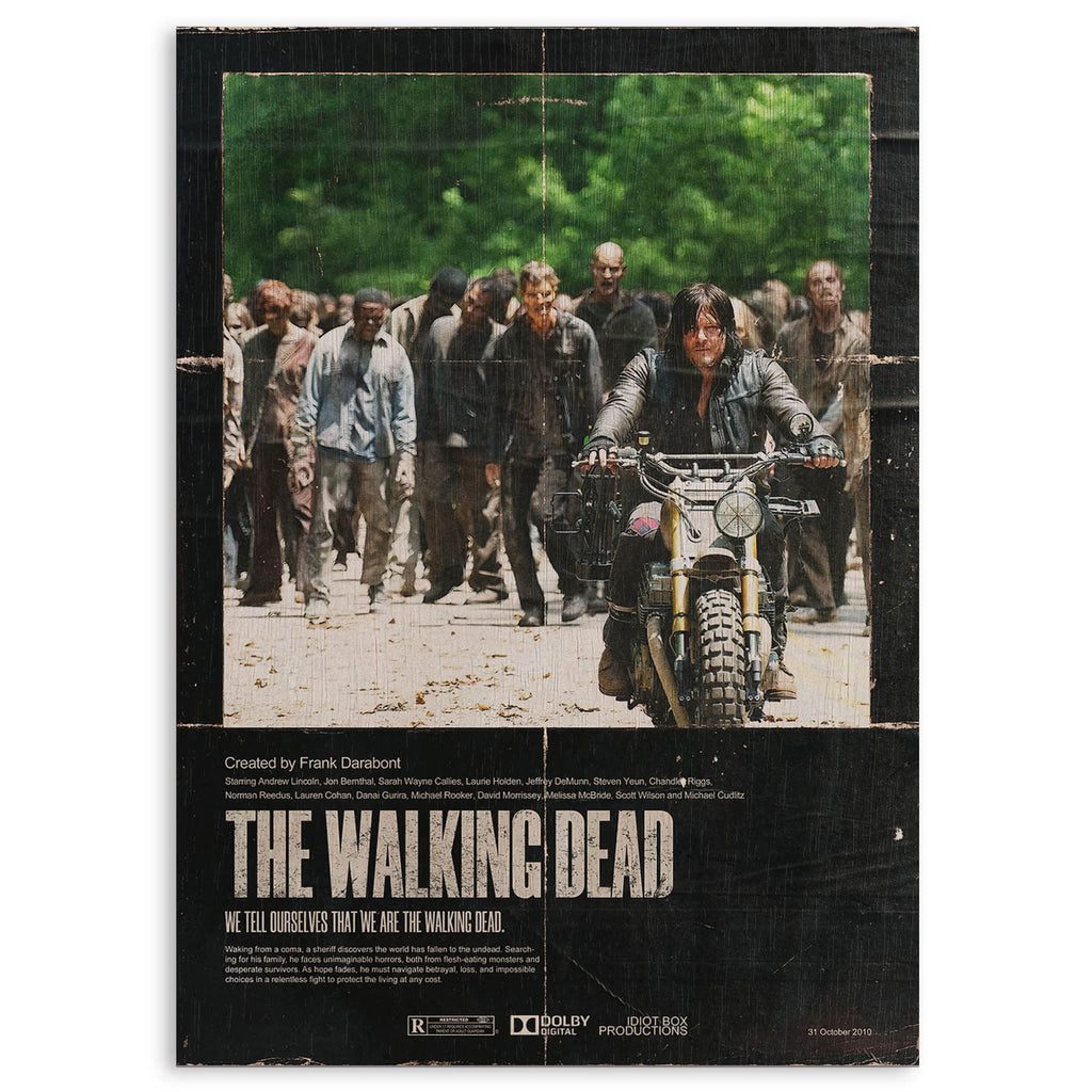 The Walking Dead Wood Print by OnWood Australia