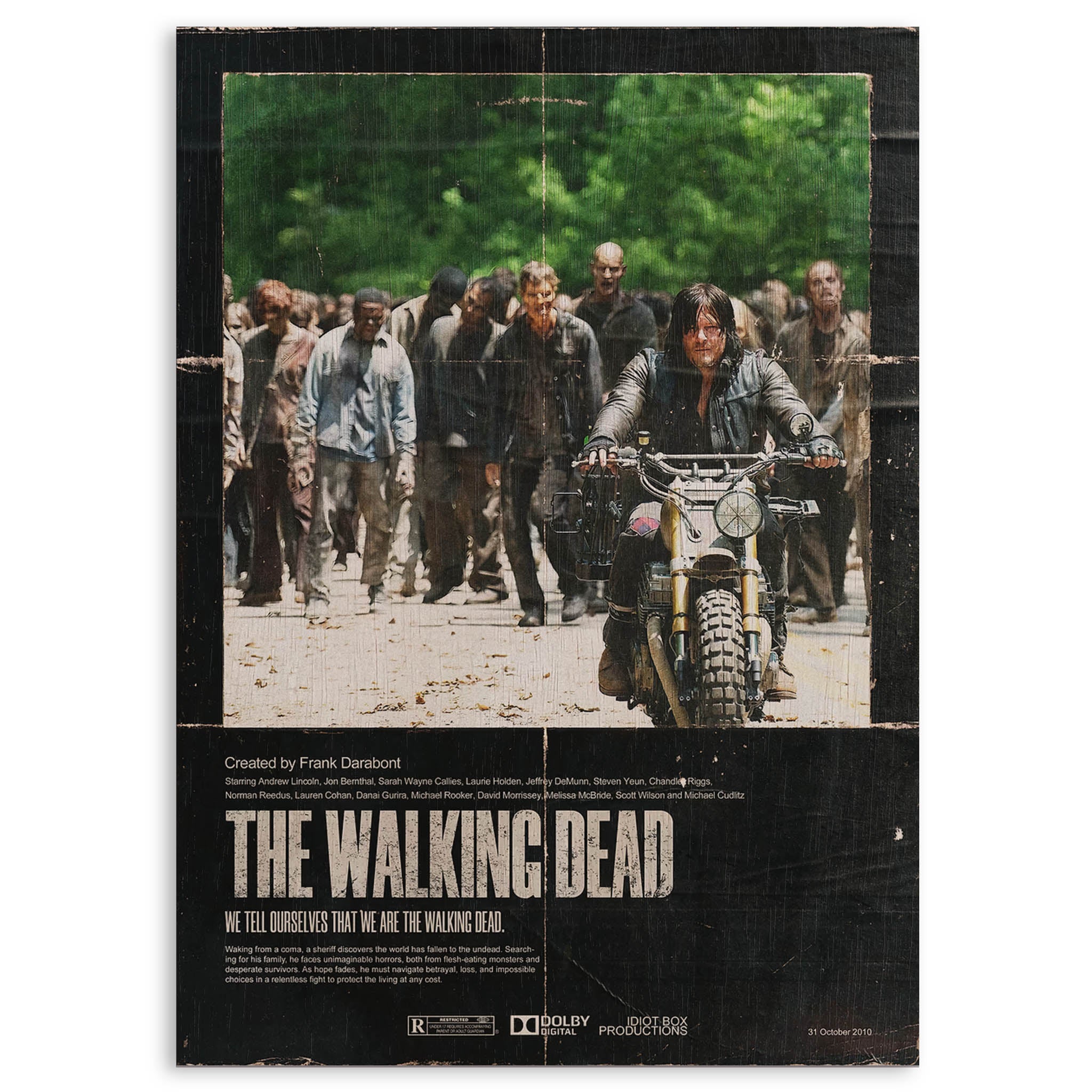 The Walking Dead Wood Print by OnWood Australia