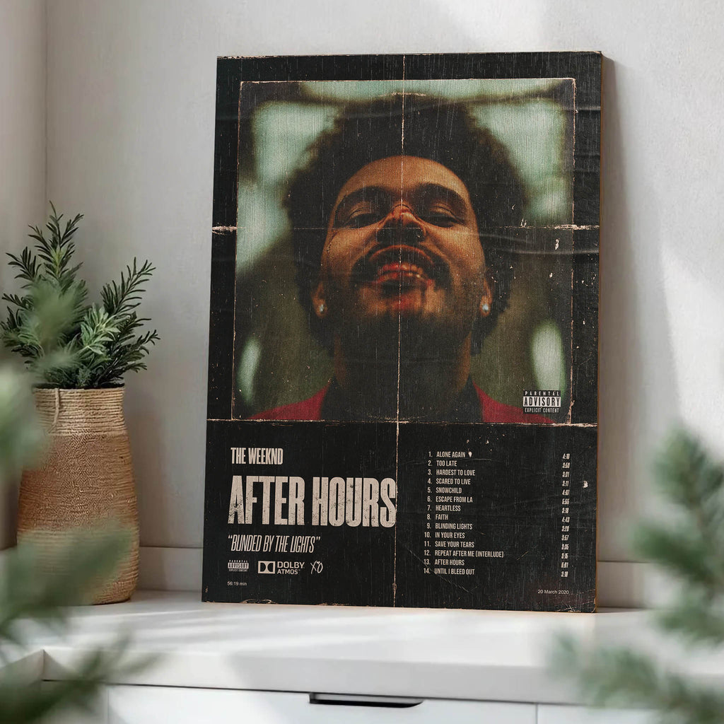 The Weeknd After Hours Wood Print by OnWood Australia
