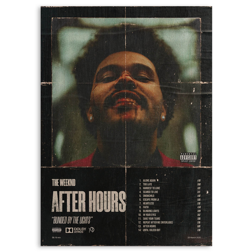 The Weeknd After Hours Wood Print by OnWood Australia