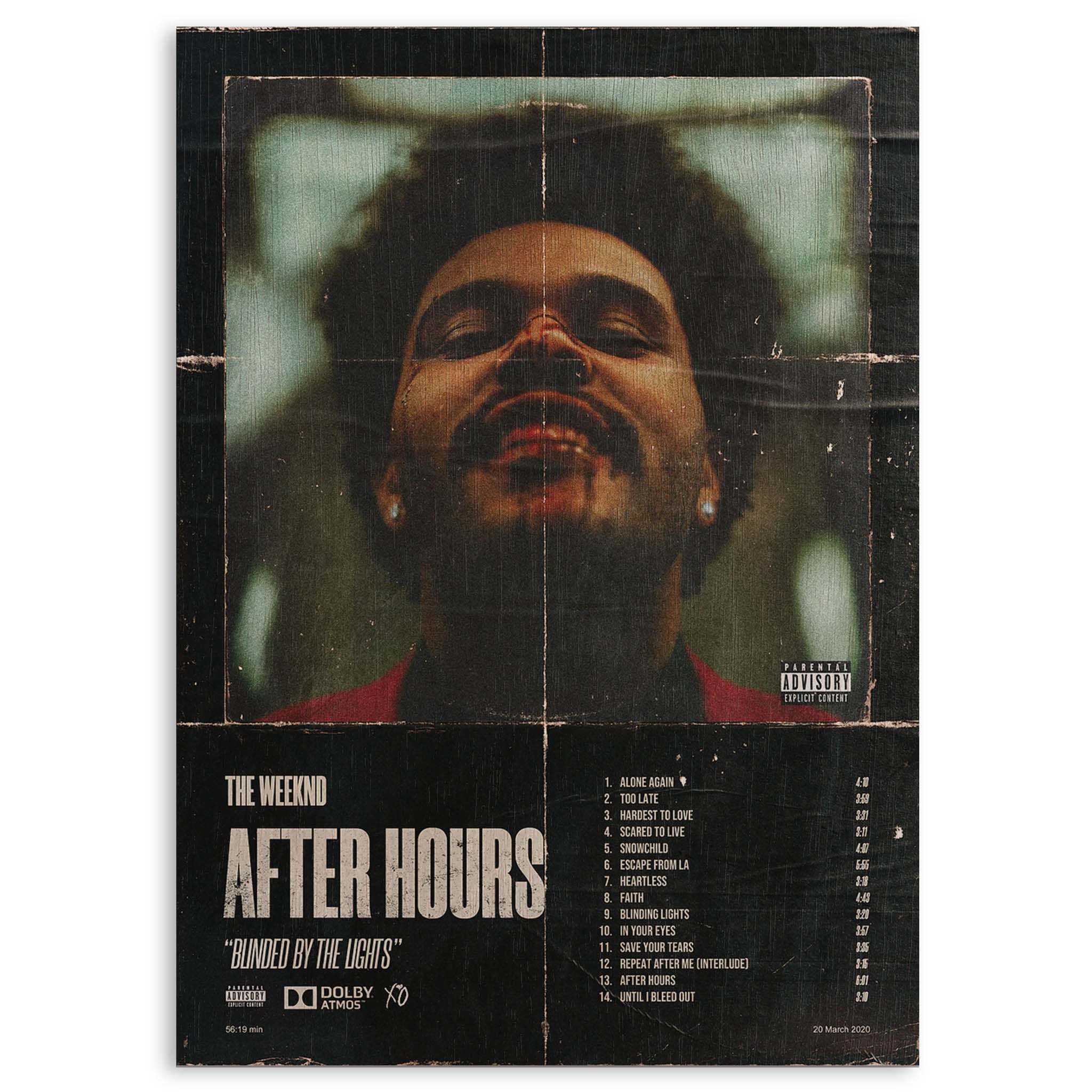 The Weeknd After Hours Wood Print by OnWood Australia
