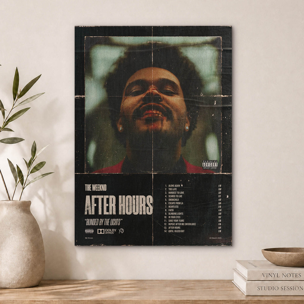 The Weeknd After Hours Wood Print by OnWood Australia