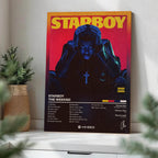 The Weeknd Starboy Wood Print by OnWood Australia