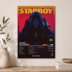 The Weeknd Starboy Wood Print by OnWood Australia