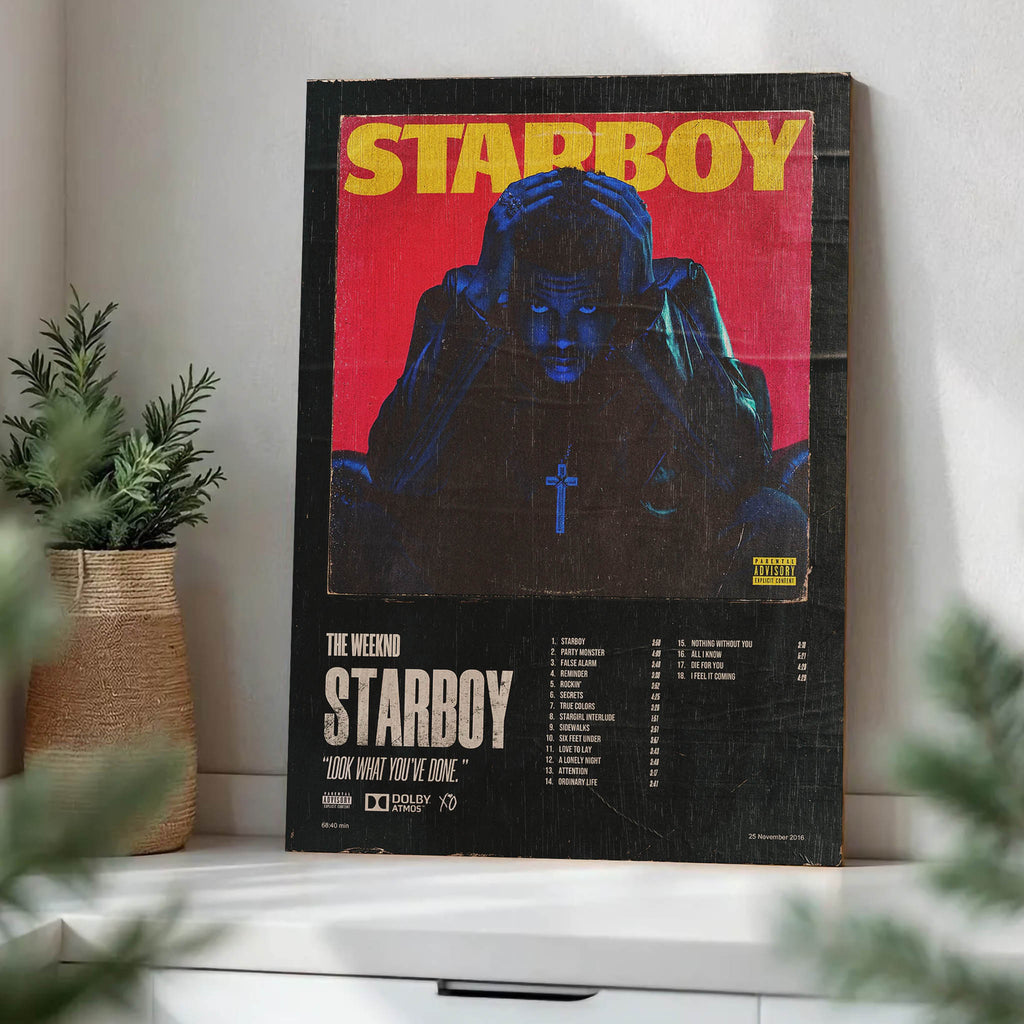 The Weeknd Wood Print by OnWood Australia