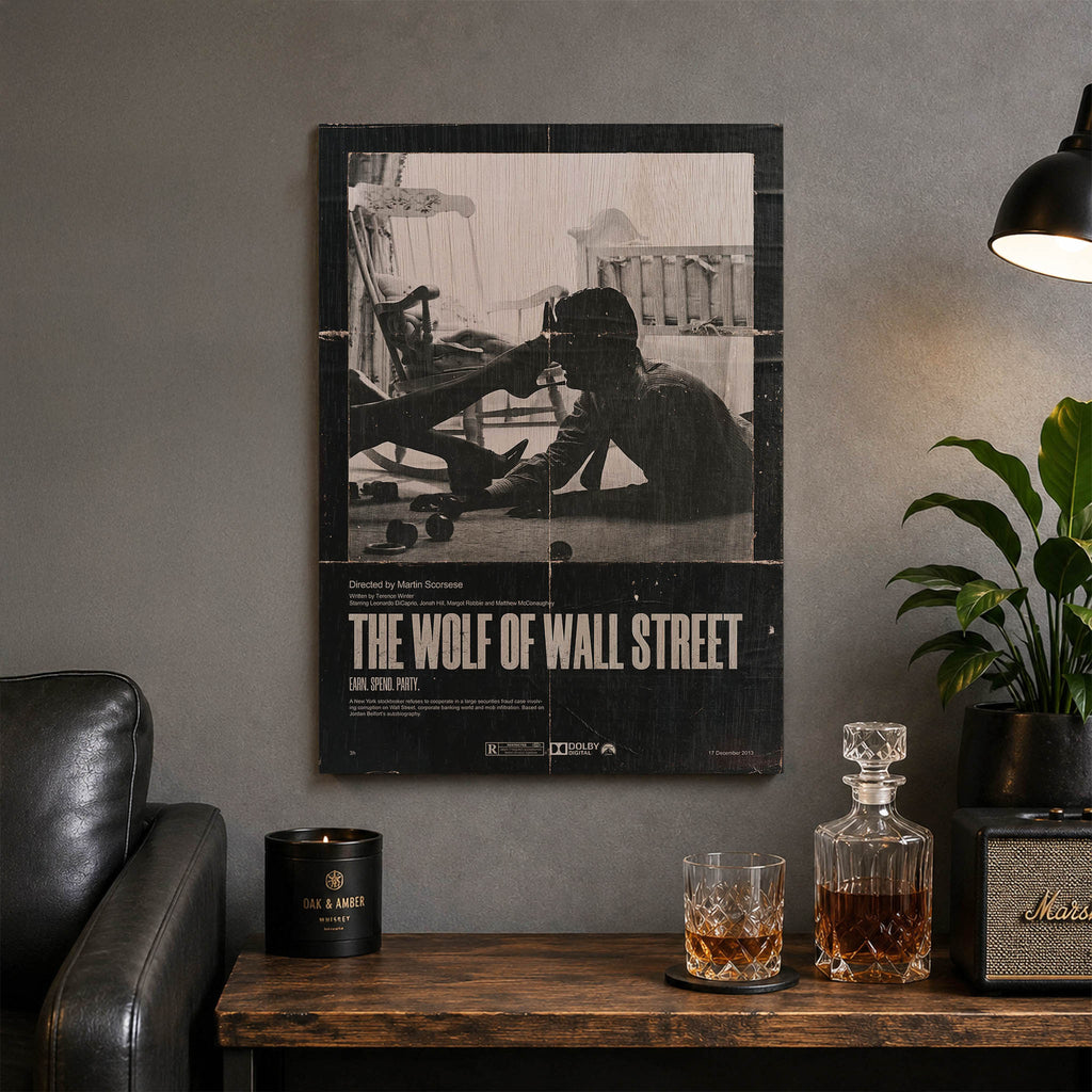 The Wolf of Wall Street Wood Print by OnWood Australia