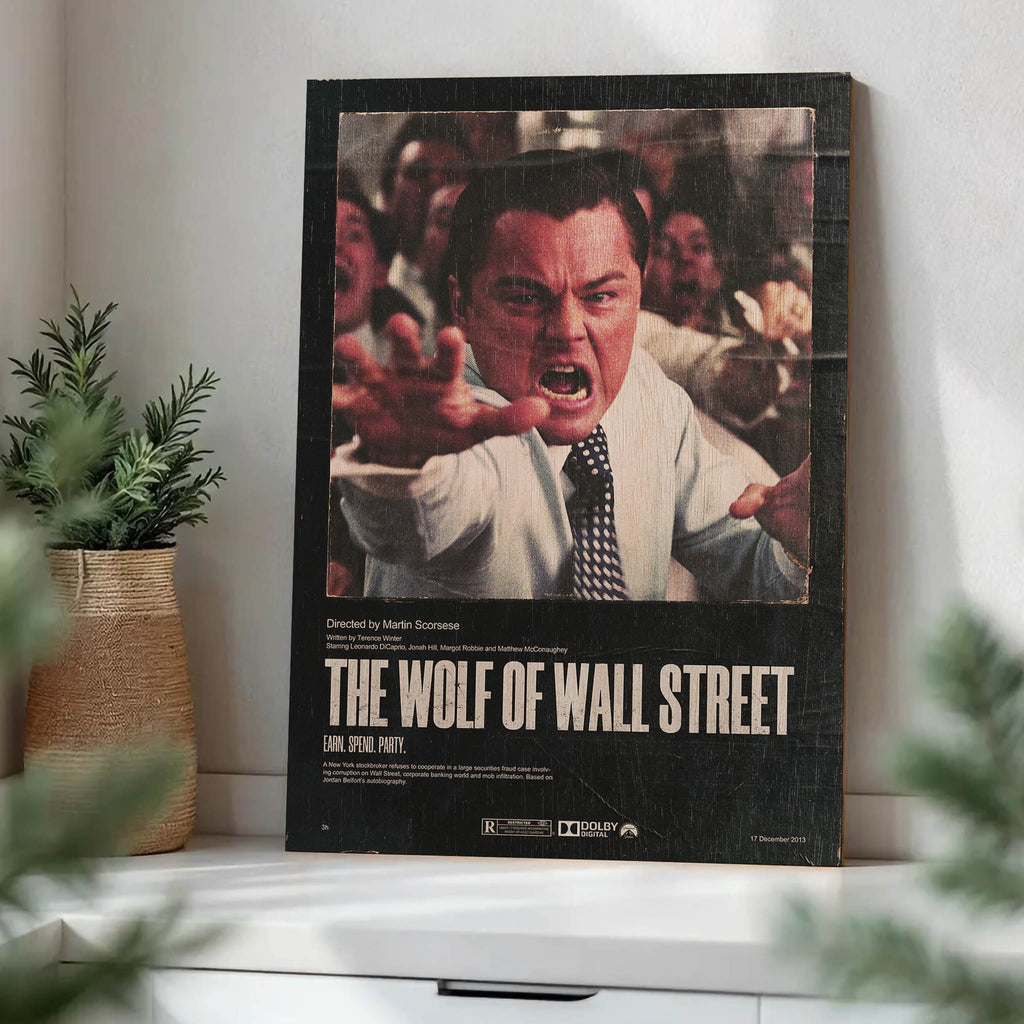 The Wolf of Wall Street Wood Print by OnWood Australia