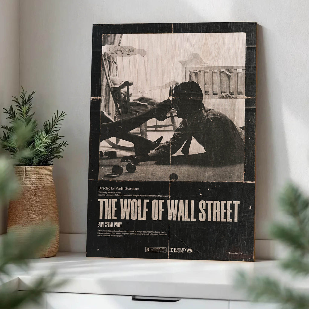 The Wolf of Wall Street Wood Print by OnWood Australia