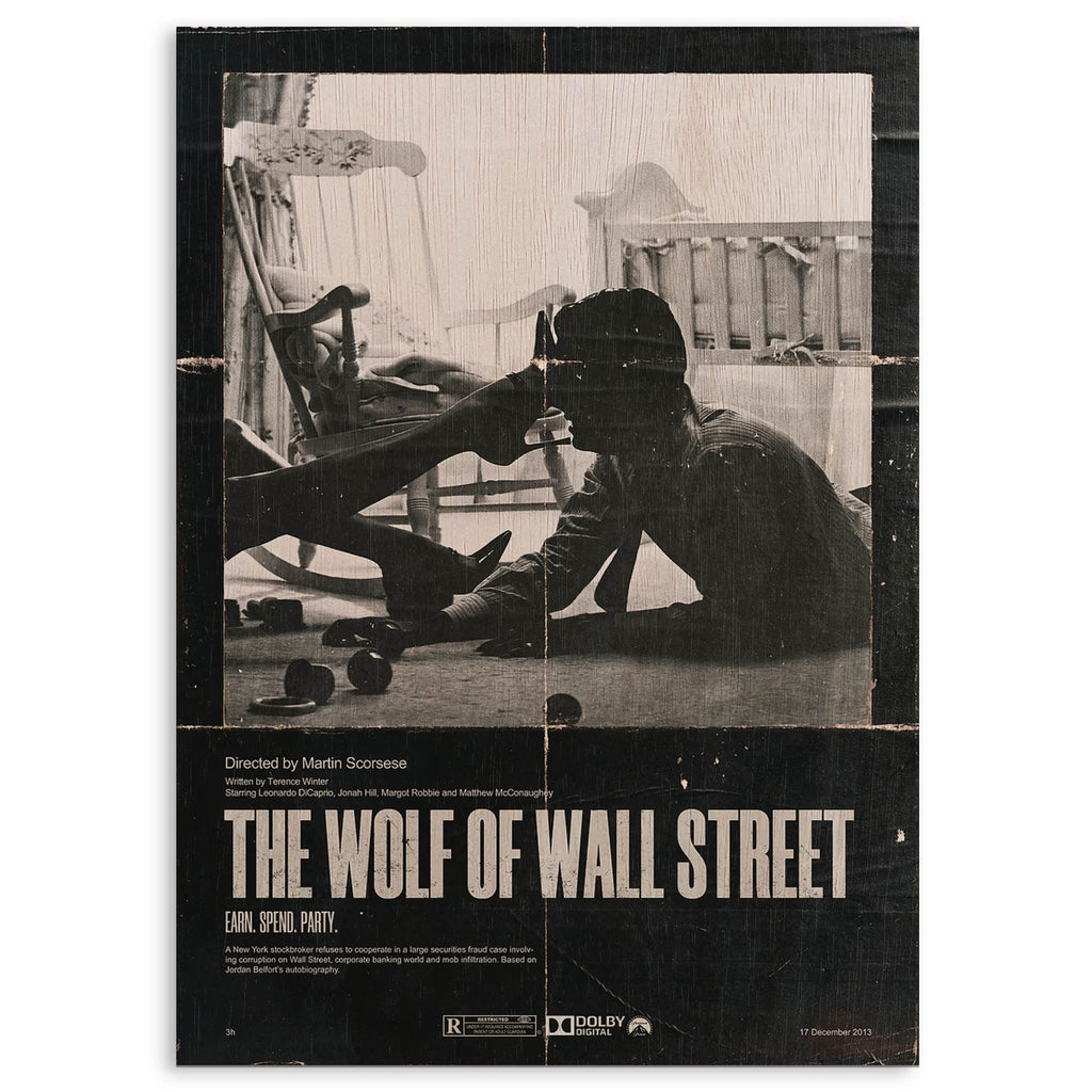 The Wolf of Wall Street Wood Print by OnWood Australia