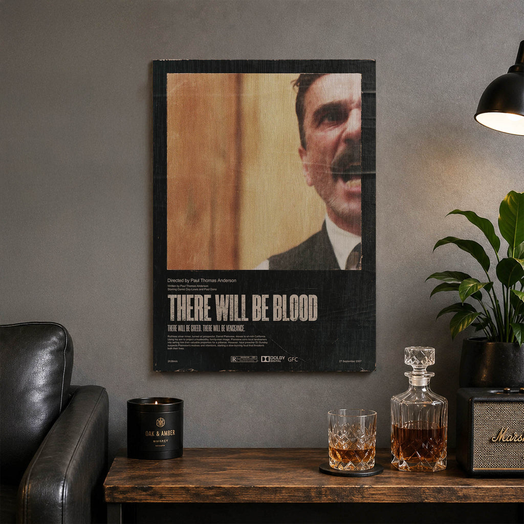 There Will Be Blood Wood Print by OnWood Australia
