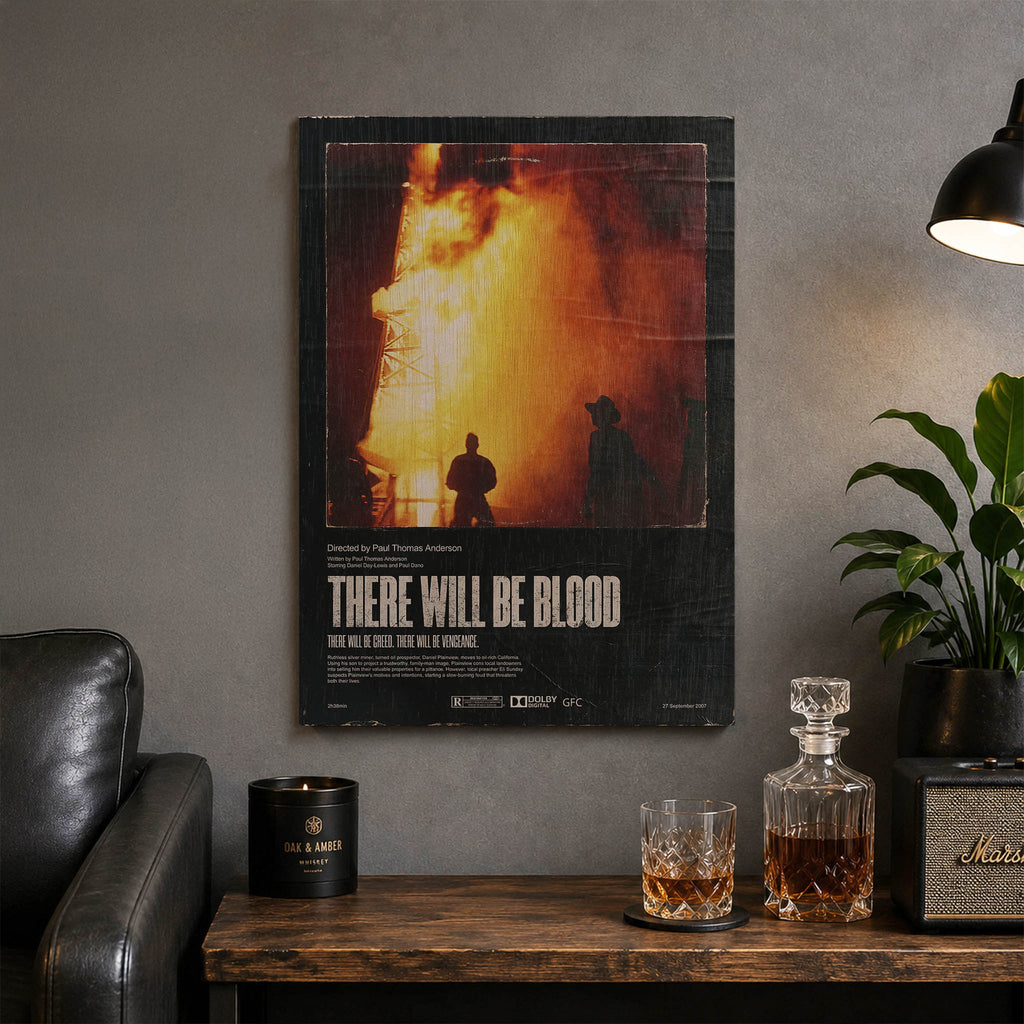 There Will Be Blood Wood Print by OnWood Australia