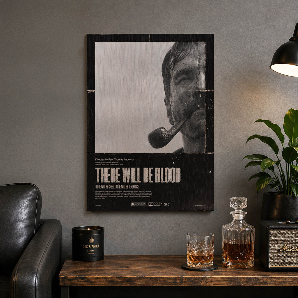There Will Be Blood Wood Print by OnWood Australia