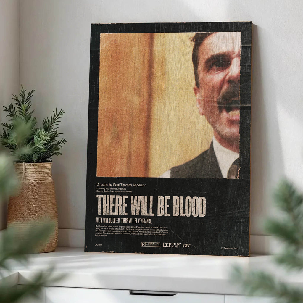 There Will Be Blood Wood Print by OnWood Australia