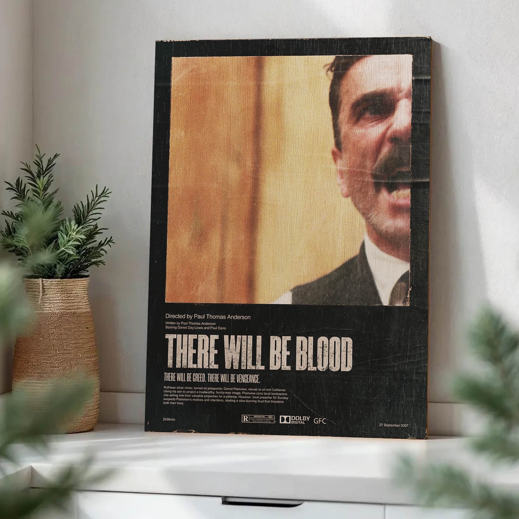 There Will Be Blood Wood Print by OnWood Australia