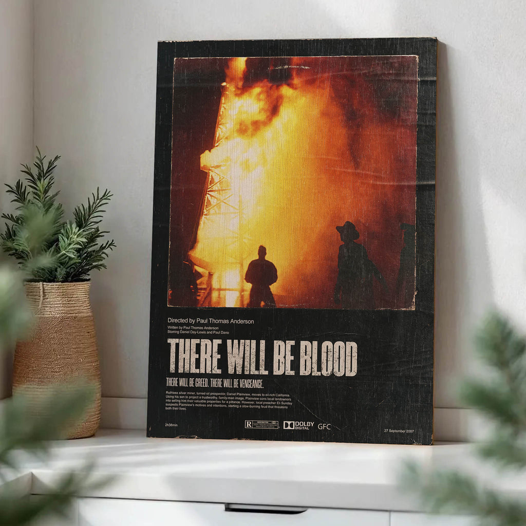 There Will Be Blood Wood Print by OnWood Australia