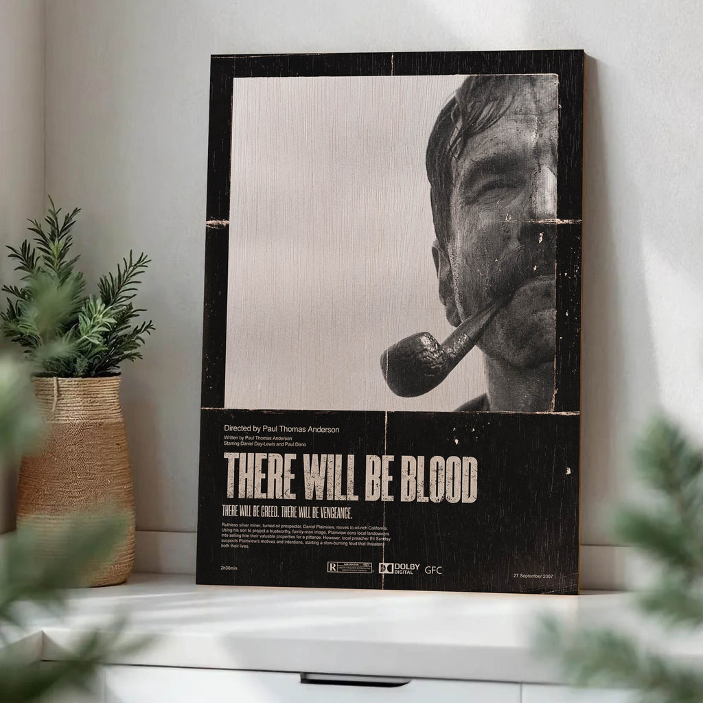 There Will Be Blood Wood Print by OnWood Australia