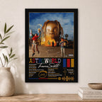 Travis Scott Astroworld Wood Print by OnWood Australia